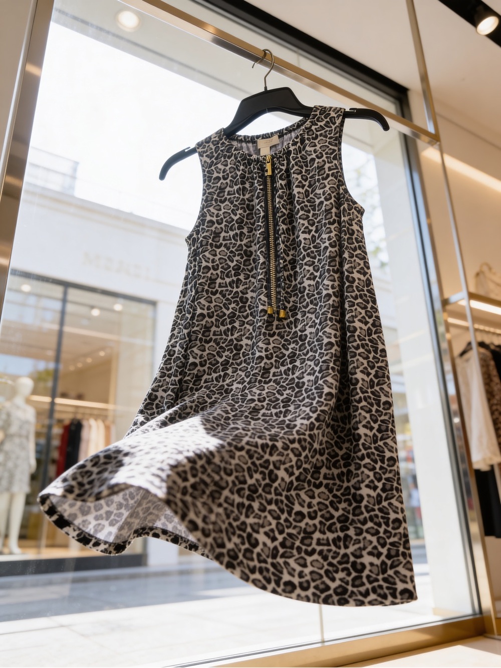 BOGO 🎉 DRESS/Michael Kors leopard print sleeveless dress size S like new